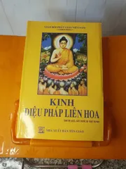 Kinh Diệu Pháp Liên Hoa bìa vàng cực đẹp dương khoa shop