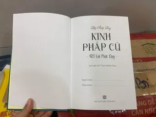 Vở chép kinh Pháp Cú in mờ bìa cứng cao cấp