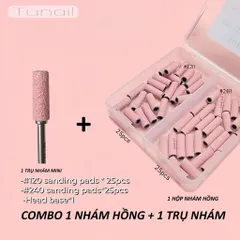 Bộ 50 Giấy Nhám Hồng Chia Ngăn Size 120/240 Phiên Bản Nâng Cấp Độ Bền Gấp 2 Lần Giúp Bộ Nail Gel Siêu Bền Chính Hãng