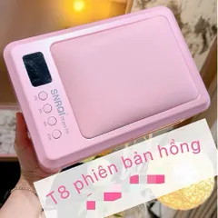 Máy Hơ SNRQI T8 PRO Hồng 72W Phiên Bản Nâng Cấp Tấm Lót Kính Siêu Bền Hơ Khoẻ Nhanh Khô Chính Hãng [ TÚ ANH NAIL ]