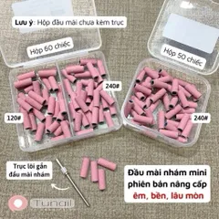 Bộ 50 Giấy Nhám Hồng Chia Ngăn Size 120/240 Phiên Bản Nâng Cấp Độ Bền Gấp 2 Lần Giúp Bộ Nail Gel Siêu Bền Chính Hãng