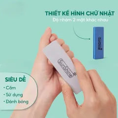 ( Giá sỉ ) Bịch 20 phao ngắn chà móng Sunshine 2 mặt nhám 100/180 chuẩn Loại 1 siêu cứng bền chuyên dụng ngành Nail