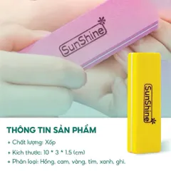 ( Giá sỉ ) Bịch 20 phao ngắn chà móng Sunshine 2 mặt nhám 100/180 chuẩn Loại 1 siêu cứng bền chuyên dụng ngành Nail
