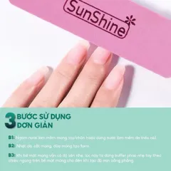 ( Giá sỉ ) Bịch 20 phao ngắn chà móng Sunshine 2 mặt nhám 100/180 chuẩn Loại 1 siêu cứng bền chuyên dụng ngành Nail
