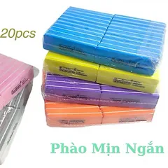 ( Giá sỉ ) Bịch 20 phao ngắn chà móng Sunshine 2 mặt nhám 100/180 chuẩn Loại 1 siêu cứng bền chuyên dụng ngành Nail