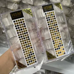 Móng úp HSM phom Thang nhám sẵn chuẩn xịn hộp 500 móng ( CHÍNH HÃNG )