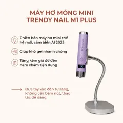Đèn Hơ Cảm Ứng AL Tích Điện Cao Cấp TRENDY NAIL - SNRQI Công Nghệ Cảm Ứng AL Thế Hệ Mới Cực Nhạy - Dung lượng Pin Cao