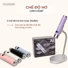 Đèn Hơ Cảm Ứng AL Tích Điện Cao Cấp TRENDY NAIL - SNRQI Công Nghệ Cảm Ứng AL Thế Hệ Mới Cực Nhạy - Dung lượng Pin Cao