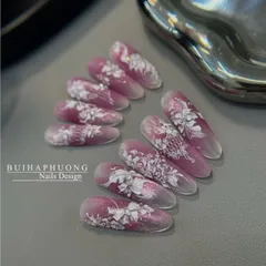 Móng úp Vinimay nhám sẵn phom hạt gạo dài V16 hộp 480 móng đủ 12 size form chuẩn chính hãng mã HOT [ TÚ ANH NAIL ]