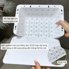 Máy Hơ Gel SNRQI T8 Chính Hãng 72W 60 Bóng LED/ UV Hơ Mạnh , Khoang Rộng Có Đệm Kê Tay ( Bảo Hành Chính Hãng )