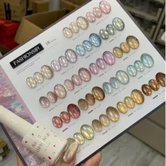 Set Sơn Mắt Mèo Cực Quang Ánh Nước 18-19 Màu FASHIONSIR Cao Cấp Hiệu Ứng Siêu Lung linh Bắt Sáng [ Tặng Bảng Màu Xịn ]