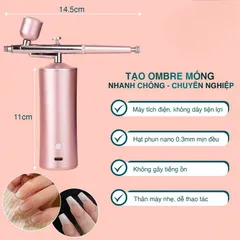Máy phun ombre siêu nhanh thế hệ mới phun ombre siêu nhanh đều đẹp cho thợ nail hàng chuẩn
