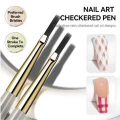 Cọ Kẻ Sọc Thẳng - Cọ Kẻ Caro Cực Dễ Lông Mướt Chuẩn Xịn Tiện Ích Ngành Nails [ TÚ ANH NAIL ]