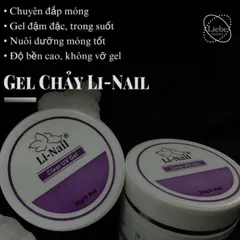 (CHÍNH HÃNG) Gel đắp móng Li-nail chất gel siêu đặc không nóng chảy đa năng màu trong suốt hũ to 65g ngành Nail