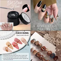 Gel định hình hũ to 30g gel nặn cham , hoa nổi, gắn móng đa năng siêu HOT