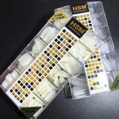 Móng úp HSM nhám sẵn đủ phom hàng chuẩn hộp 500 móng