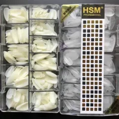 Móng úp HSM phom Bầu nhám sẵn chuẩn phom hộp 500 móng ( CHÍNH HÃNG )