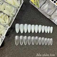 Móng úp HSM phom Bầu nhám sẵn chuẩn phom hộp 500 móng ( CHÍNH HÃNG )
