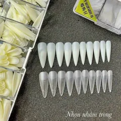 Móng úp HSM phom Bầu nhám sẵn chuẩn phom hộp 500 móng ( CHÍNH HÃNG )