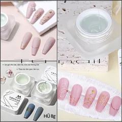 Gel nhện trong suốt vẽ móng chà tráng gương đa năng siêu dai đặc HOT