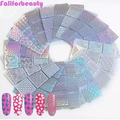 Set 24 giấy khuôn sticker vẽ móng nhiều mẫu giúp chị em vẽ móng tạo kiểu móng siêu dễ cực HOT