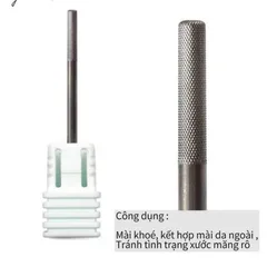 Đầu mài trụ mài đẩy da , khoé móng, khoé úp 3 in 1 đa năng thép vonfarm siêu bền không gây nóng rát phạm da