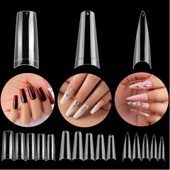 Móng Tip Nối Hàn - Móng Típ Ống Tre đủ phom đắp Gel , đắp Bột Nail siêu mỏng dẻo bịch 500 móng ( CHÍNH HÃNG )