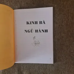 KINH BÀ NGŨ HÀNH - KINH SÁCH 5 BÀ NGŨ HÀNH
