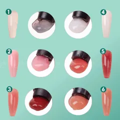 Set gel gôm đủ bộ đắp tạo phom móng siêu bền đẹp tự nhiên dễ đắp mẫu mới màu siêu đẹp