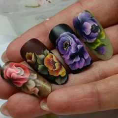 Set 12 màu bột vẽ cọ bản nail cao cấp siêu đặc chuẩn màu