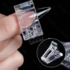 Set 5 kẹp cố định móng úp móng típ gel gôm chuyên dụng ngành nail