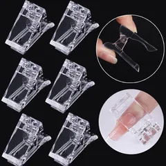 Set 5 kẹp cố định móng úp móng típ gel gôm chuyên dụng ngành nail