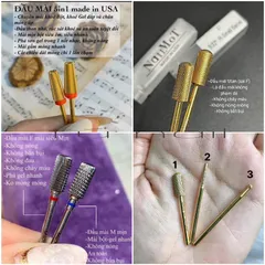 Đầu mài móng thép TiTan siêu bén bền không nóng rát phạm da đủ phom