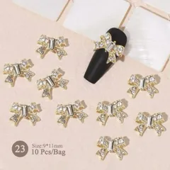 Set 30 charm kim loại cao cấp đính trang trí móng mẫu mới siêu sáng đẹp