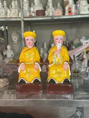 4 màu - Tượng Ông bà cửu huyền thất tổ, tượng ông bà cố, cửu huyền trăm họ 40cm xi măng - 0398.142.241