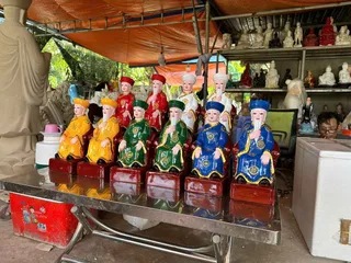 4 màu - Tượng Ông bà cửu huyền thất tổ, tượng ông bà cố, cửu huyền trăm họ 40cm xi măng - 0398.142.241