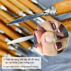 Cây lấy khoé gỗ lưỡi inox không gỉ loại xịn chuyên dụng lấy khoé móng siêu bền  [ TÚ ANH NAIL ]