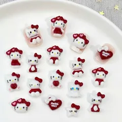 [ HOT ] Charm Hoạt Hình Hello Kitty Khay 12 Ngăn Mix Nhiều Mẫu Trang Trí Nailbox Đính Móng Tay Siêu Xinh TÚ ANH NAIL