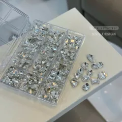 [ HOT ] Đá Khối Chân Lồi Khay 120v Size To Mix Nhiều Kiểu Đính Móng Tay Trang Trí Nailbox Siêu Sáng [ TÚ ANH NAIL ]