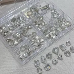 [ HOT ] Đá Khối Chân Lồi Khay 120v Size To Mix Nhiều Kiểu Đính Móng Tay Trang Trí Nailbox Siêu Sáng [ TÚ ANH NAIL ]