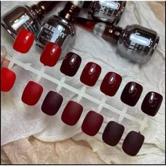 (CHÍNH HÃNH) Sơn gel mxbon đỏ chuẩn màu không ánh tím chất siêu đặc đẹp bán lẻ đủ màu chai 15ml