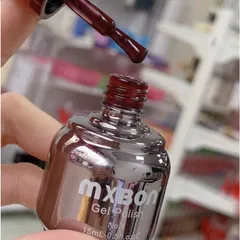 (CHÍNH HÃNH) Sơn gel mxbon đỏ chuẩn màu không ánh tím chất siêu đặc đẹp bán lẻ đủ màu chai 15ml