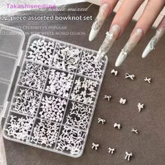 Khay Charm Nơ Hồng 12 Màu Mix Đủ Mẫu Đính Tạo Kiểu Cho Móng Gắn Nailbox Siêu Xinh Mã HOT [ TÚ ANH NAIL ]