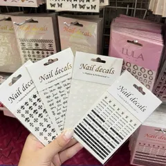 Sticker Nail Hình Dán 3D - 5D Mẫu Chữ Thương Hiệu Trang Trí Móng Mã HOT [ TÚ ANH NAIL ]