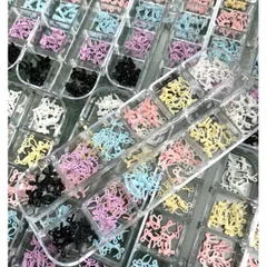 Charm Nơ Nhí 12 Ngăn Mẫu Mới Mix Nhiều Kiểu Đa Dạng Đính Móng Tay Trang Trí Nailbox Siêu Xinh HOT [ TÚ ANH NAIL ]