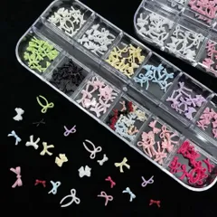 Charm Nơ Nhí 12 Ngăn Mẫu Mới Mix Nhiều Kiểu Đa Dạng Đính Móng Tay Trang Trí Nailbox Siêu Xinh HOT [ TÚ ANH NAIL ]