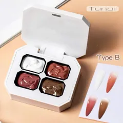 Khay 4 Màu Gel Dặm Ombre Tông Cơ Bản Nhất Che Khuyết Điểm Cho Móng - Gel Dặm Ombre Đa Năng Siêu Đặc [ TÚ ANH NAIL ]