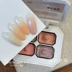 Khay 4 Màu Gel Dặm Ombre Tông Cơ Bản Nhất Che Khuyết Điểm Cho Móng - Gel Dặm Ombre Đa Năng Siêu Đặc [ TÚ ANH NAIL ]