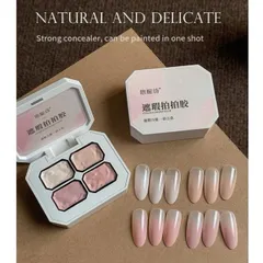 Khay 4 Màu Gel Dặm Ombre Tông Cơ Bản Nhất Che Khuyết Điểm Cho Móng - Gel Dặm Ombre Đa Năng Siêu Đặc [ TÚ ANH NAIL ]