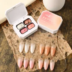 Khay 4 Màu Gel Dặm Ombre Tông Cơ Bản Nhất Che Khuyết Điểm Cho Móng - Gel Dặm Ombre Đa Năng Siêu Đặc [ TÚ ANH NAIL ]